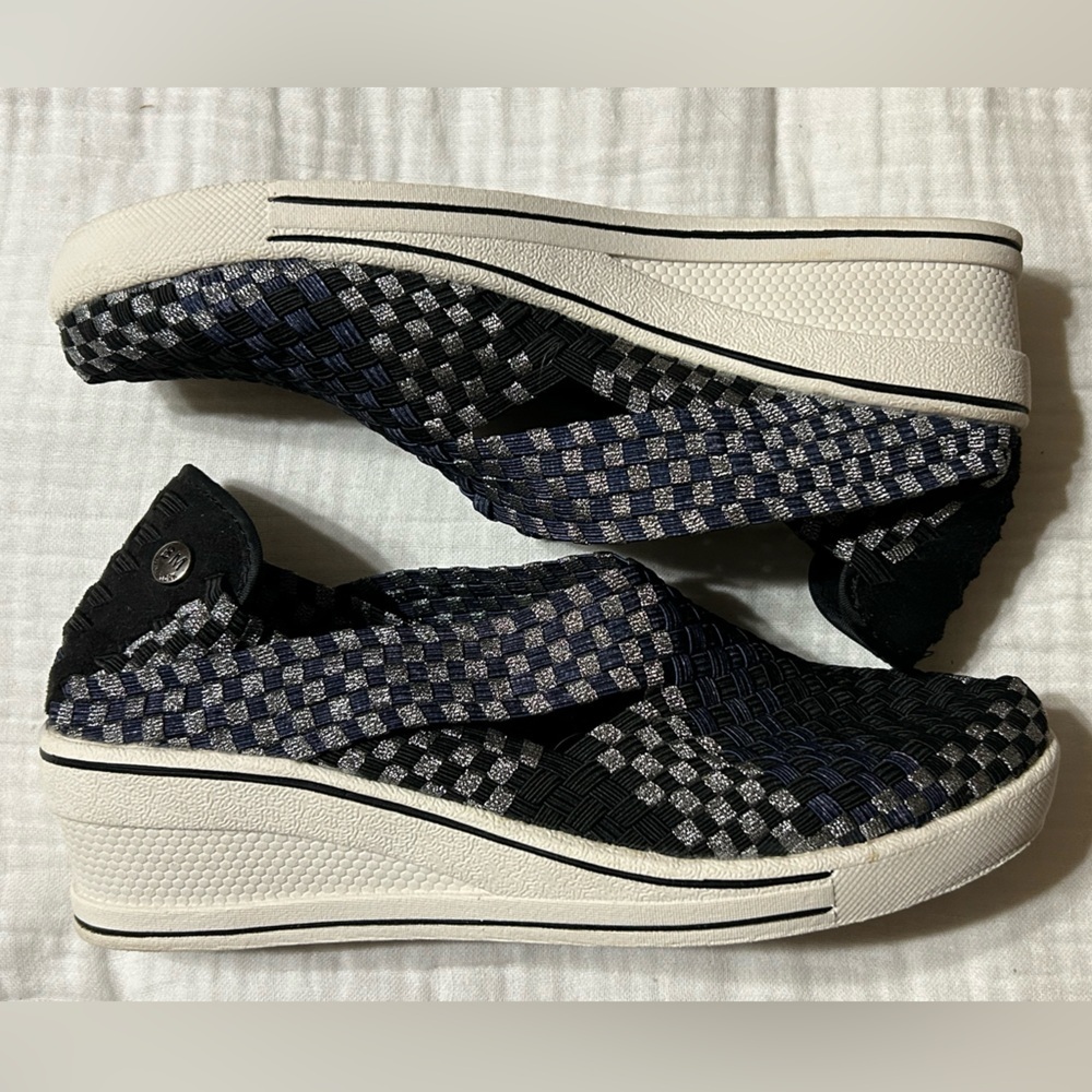 Bernie Mev 41 Basket Weave Woven Wedges US 10.5-11